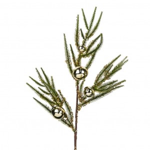 Новогоднее украшение Ветка GLT MET.JINGLE BELL/PINE STE от GOODWILL