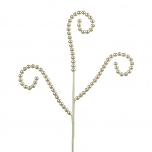 Новогоднее украшение Ветка из жемчуга CURLY PEARL STEM от GOODWILL