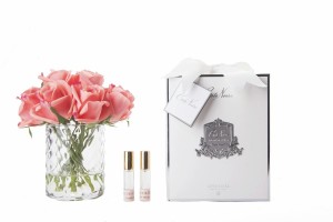 Ароматический букет коралловых роз HERRINGBONE FLOWER CLEAR от Cote Noir