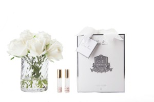 Ароматический букет белых роз HERRINGBONE FLOWER CLEAR от Cote Noir