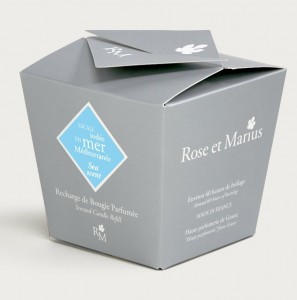 Запасная свеча парфюмированная 200 гр. MER от Rose&Marius