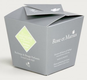 Запасная свеча парфюмированная 200 гр. Вербена от Rose&Marius