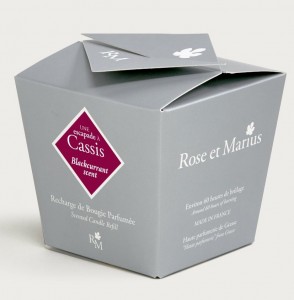 Запасная свеча парфюмированная 200 гр. Черная смородина от Rose&Marius
