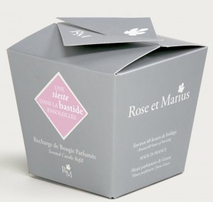 Запасная свеча парфюмированная 200 гр. BASTIDE от Rose&Marius