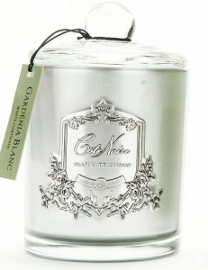 Свеча парфюмированная 75 гр, серебряный стаканчик WHITE GARDENIA от COTE NOIRE