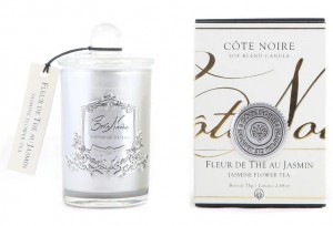 Свеча парфюмированная 75 гр, серебряный стаканчик FLEUR DE THE AU JASMIN от COTE NOIRE