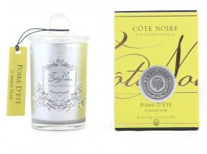 Свеча парфюмированная 75 гр,  серебряный стаканчик POIRE D'ETE от COTE NOIRE