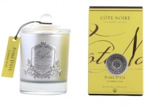 Свеча парфюмированная 185 гр,  серебряный стаканчик POIRE D'ETE от COTE NOIRE