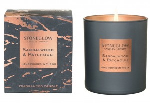Свеча ароматическая в стаканчике 90х80 mm Сандаловое Дерево и Пачули от Stoneglow