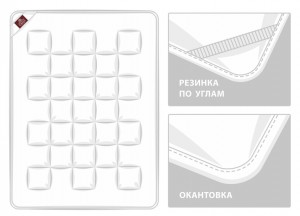 Наматрасник на резинке MATTRESS СOTTONWASH GRASS 200х200х30 от German Grass