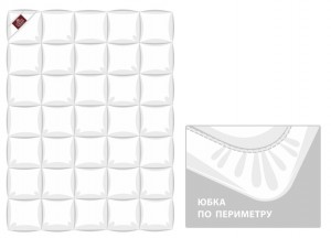 Наматрасник-перинка 90х200х30 German Grass Non-Allergenic Premium
