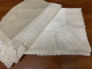 Комплект 1022 Macrame (2 скатерти 170x280, 120x220 +12 салфеток) от Gamba