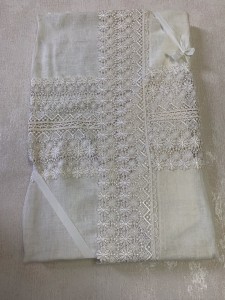 Скатерть льняная 1728 170х270+12 салфеток от Gamba