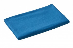 Элитное льняное постельное белье евро LUXOR BLEU PAON от Blanc des Vosge