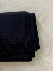 Плед элитный 100% кашемировый PURE CASHMERE черный 140х180 от Palombella