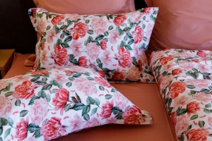 Элитное немецкое постельное белье евро Coral Peony от Von der Thannen