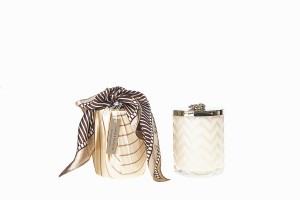 Свеча ароматическая большая 600 гр HERRINGBONE CREAM от Cote Noir