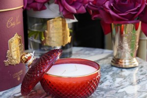 Свеча ароматическая 300 гр Red  Round Art Deco от Cote Noir