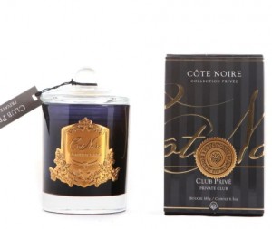 Свеча парфюмированная 185 гр,  черный стаканчикCLUB PRIVE от COTE NOIRE