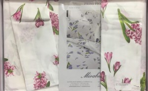 Постельное белье 1.5 спальное Mirabello Primi fiori розовые цветы