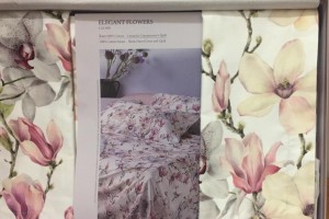 Постельное белье ELEGANT FLOWERS белое Семейное от Mirabello