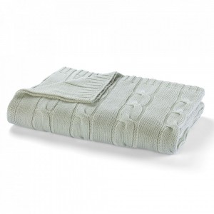 Плед 130х170 Messina sage green (серо-зелёный) от L'appartement