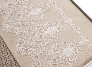 Постельное белье ADONIA с пледом бежевый евро от Grazie Home