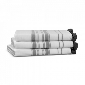 Полотенце из длинноволокнистого хлопка One Side 74х142 White/Dark Grey (белый/темно-серый) от Lapartment (Casual Avenue) Полотенце из длинноволокнистого хлопка One Side 74х142 White/Dark Grey (белый/темно-серый) от Lapartment (Casual Avenue)
