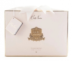 Подарочный набор (диффузор, бутон гардении, 2 спрея, свеча) GIFT PACK BLONDE VANILLA от Cote Noir