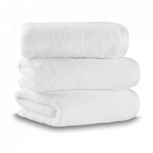 Полотенце из органического хлопка Ecolux white (белый) 100х180 от Lapartment (Casual Avenue)