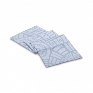 Пляжное полотенце из длинноволокнистого хлопка 100х180 Bohemian Light blue (голубой) от Lapartment (Casual Avenue)