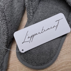 Домашние тапочки закрытые Chicago dark grey (темно-серый) от Casual Avenue
