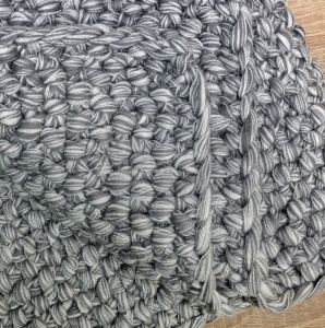 Коврик для ванной из длинноволокнистого хлопка 60x90 Alicia dark grey (темно-серый) от Lapartment (Casual Avenue)