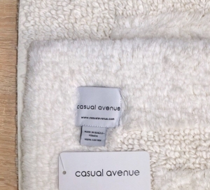 Коврик для ванной 75x140 Newcastle  ivory (слоновая кость) от Lapartment (Casual Avenue)