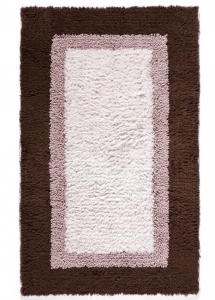 Коврик для ванной из длинноволокнистого хлопка 55x90 Casual Avenue Soho chocolate/quartz/ivory лиловый Коврик для ванной из длинноволокнистого хлопка 55x90 Casual Avenue Soho chocolate/quartz/ivory лиловый