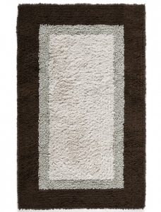 Коврик для ванной из 100% турецкого длинноволокнистого хлопка 55x90 Casual Avenue Soho chocolate/seafoam/ivory морская пена