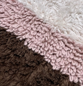 Коврик для ванной из 100% турецкого длинноволокнистого хлопка 55x90 Casual Avenue Soho chocolate/seafoam/ivory морская пена
