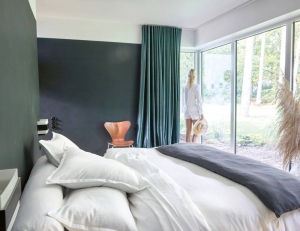Постельное белье 2 спальное евро GRAMINES BLANC от Blanc des Vosge
