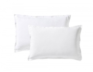 Постельное белье 2 спальное евро GRAMINES BLANC от Blanc des Vosge
