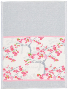 Полотенце шенилловое Yamakawa white/candy pink 37х50 от Feiler