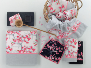 Полотенце шенилловое Yamakawa white/candy pink 37х50 от Feiler