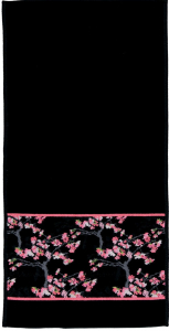 Полотенце шенилловое Yamakawa black/azalea 50х100 от Feiler