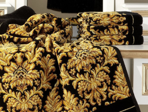 Полотенце шенилловое Sanssouci 10 schwarz 75х150 от Feiler