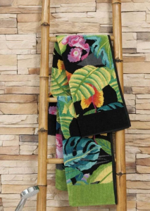Полотенце шенилловое Rainforest 10 schwarz 37х50 от Feiler