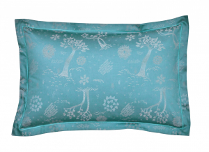 Постельное белье 2 спальное евро SHIRAZ TURQUOISE от Blanc des Vosge