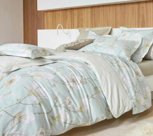Постельное белье 2 спальное евро Blanc des Vosges Marly celadon