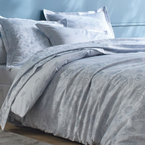 Постельное белье 2 спальное евро HESPERIDE PORCELAINE от blanc des vosge Постельное белье 2 спальное евро HESPERIDE PORCELAINE от blanc des vosge