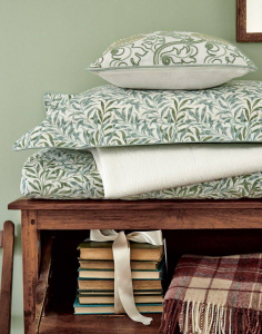 Постельное белье 2 спальное евро макси Morris&Co Willow bough sage blue