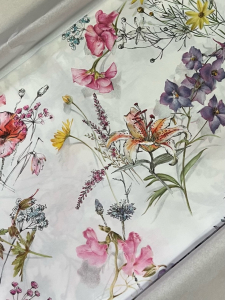 Постельное белье евро 200х220 CAMPAGNA IN FIORE WHITE  от Mirabello