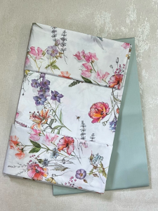 Постельное белье евро 200х220 CAMPAGNA IN FIORE WHITE  от Mirabello